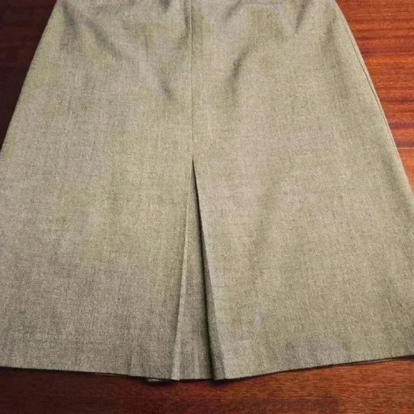 A-Line Womens Stretch Midi Skirt Gray Size 4 - Picture 4 of 9